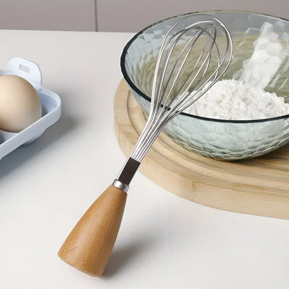 Mini Whisk with Wooden Handle