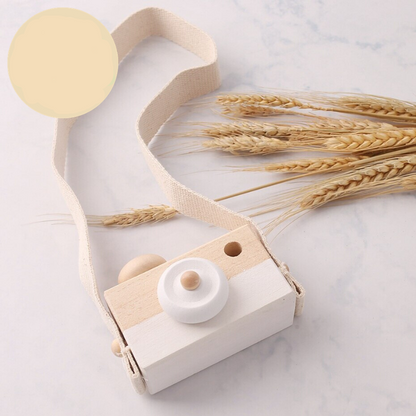 Eco-Friendly Wooden Camera Toy for Creative Play