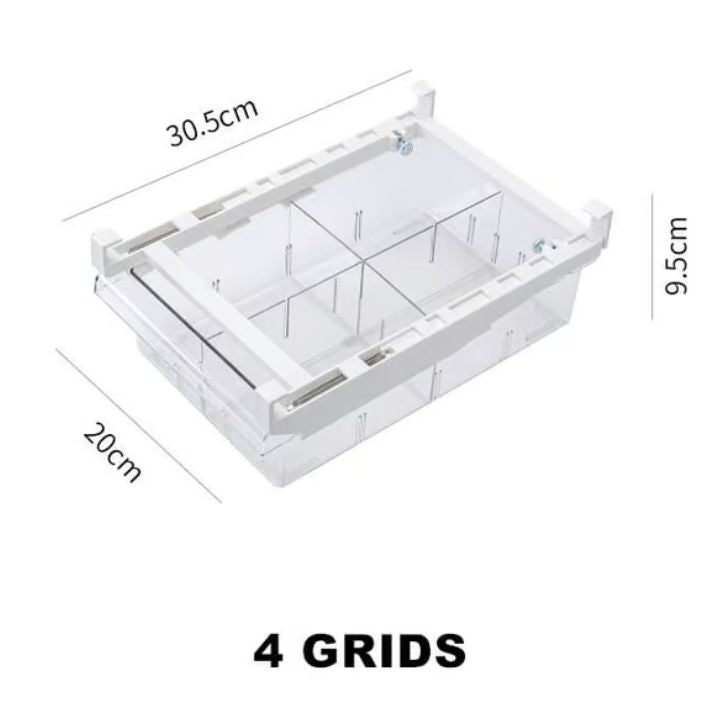 Space-Saving Refrigerator Drawer Organizer