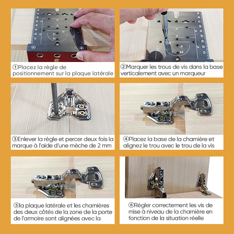 Locator for 35 mm Hinge Punch