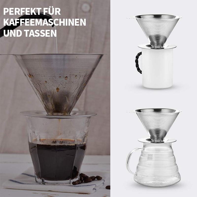Reusable Stainless Steel Coffee Filter – Diameter 11.5–12.5 cm