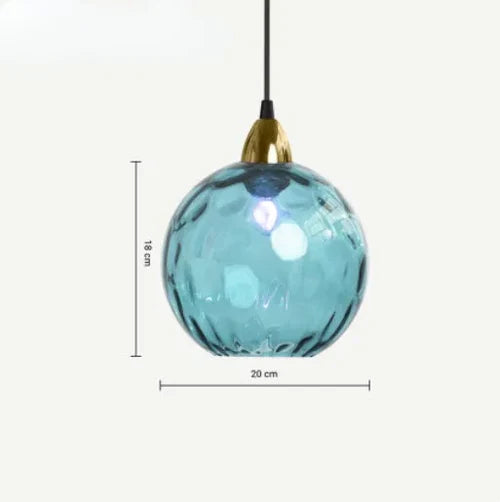 Glass Sphere Hanging Light - LumiSphere Design