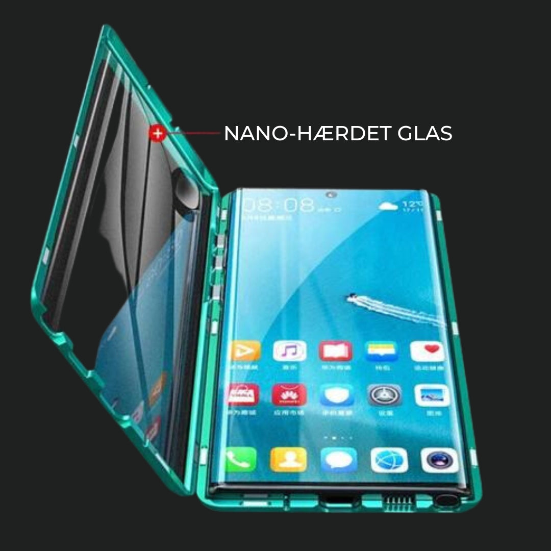 Magnetic Dual-Sided Tempered Glass Case for Samsung Phones