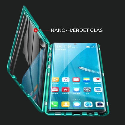 Magnetic Dual-Sided Tempered Glass Case for Samsung Phones