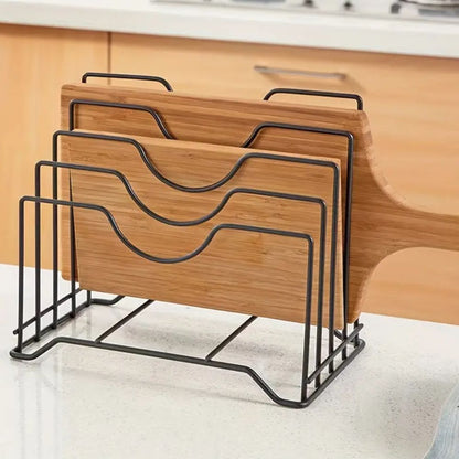 Effortless Kitchen Plate & Lid Organizer