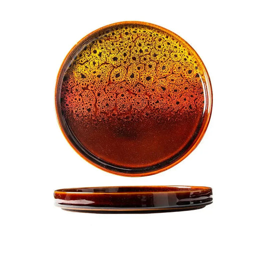 7.5-Inch Elegant Ceramic Serving Tray for Culinary Delights
