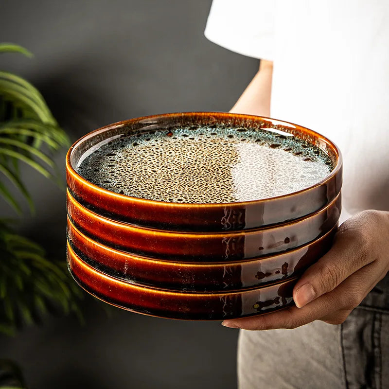 7.5-Inch Elegant Ceramic Serving Tray for Culinary Delights