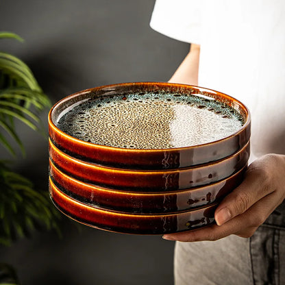 7.5-Inch Elegant Ceramic Serving Tray for Culinary Delights
