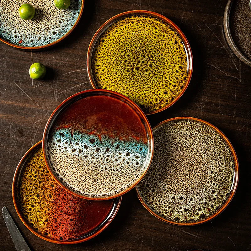 7.5-Inch Elegant Ceramic Serving Tray for Culinary Delights
