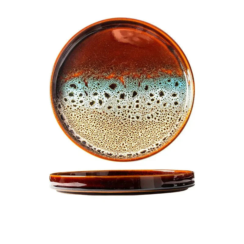 7.5-Inch Elegant Ceramic Serving Tray for Culinary Delights