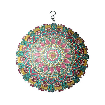 Vibrant 3D Whirling Mandala Decor