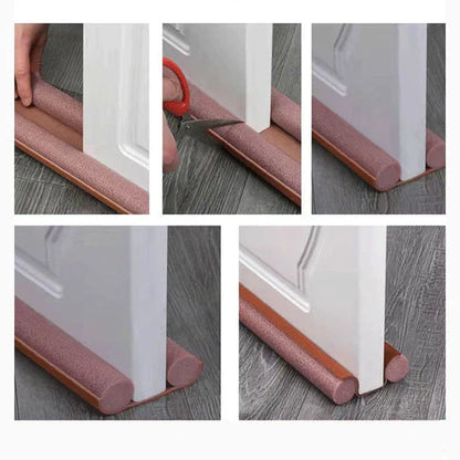 Double Draft Stopper – Keeps Cold, Dust & Insects Out | Sliding Door Seal for Energy & Noise Reduction