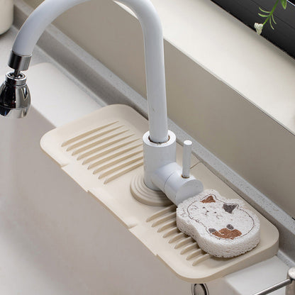 Ultimate Silicone Mat for Kitchen Faucets with Smart Drainage