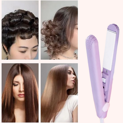 Ceramic Hair Styler for Straight and Curly Styles – Compact Design