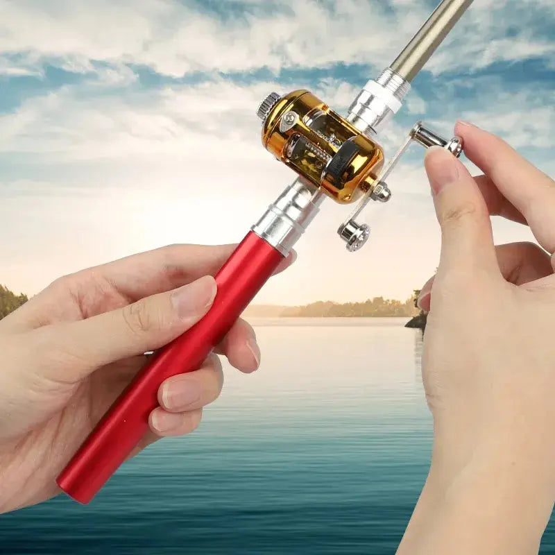 Compact Travel Fishing Rod and Reel Set | Lightweight Aluminum Gear