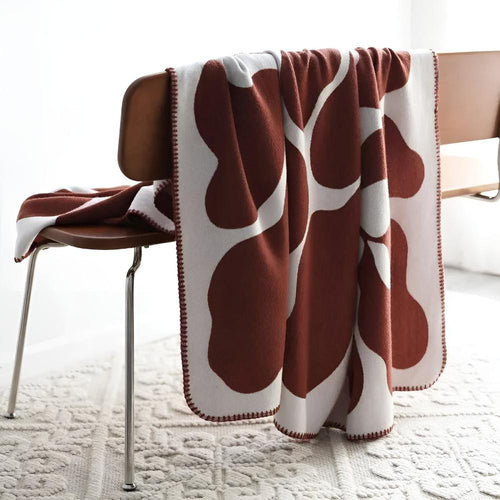 Vibrant Abstract Design Acrylic Throw Blanket