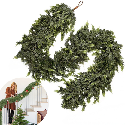 Luxurious Holiday Garland with Lifelike Touch