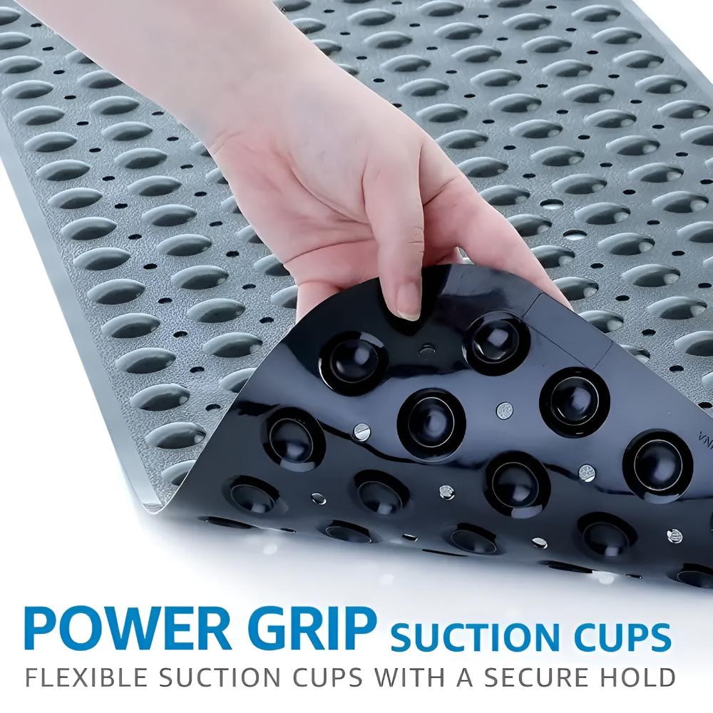 Secure Step Bath Mat | Slip-Resistant with Foot Care Feature
