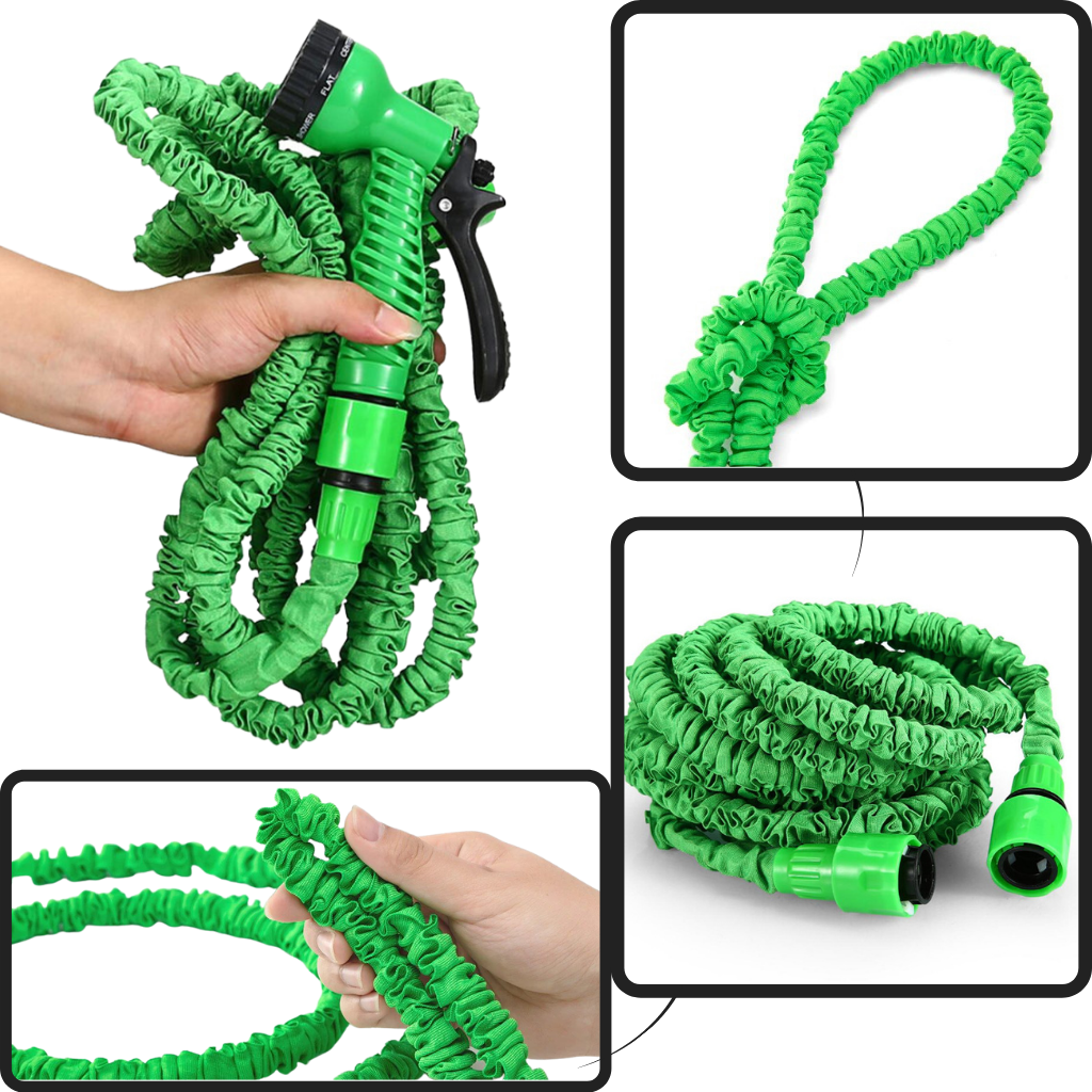 Expandable Garden Hose with Spray Nozzle