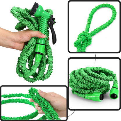 Expandable Garden Hose with Spray Nozzle