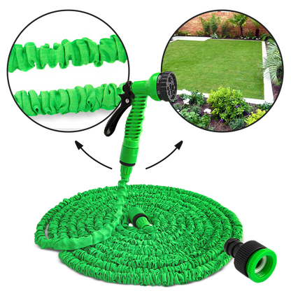 Expandable Garden Hose with Spray Nozzle
