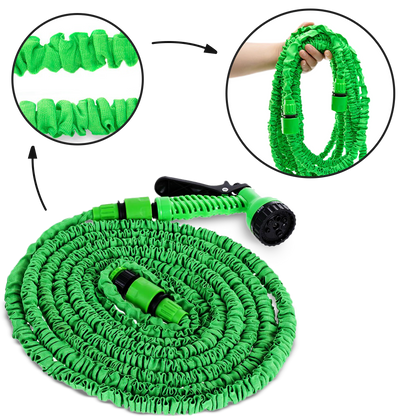 Expandable Garden Hose with Spray Nozzle