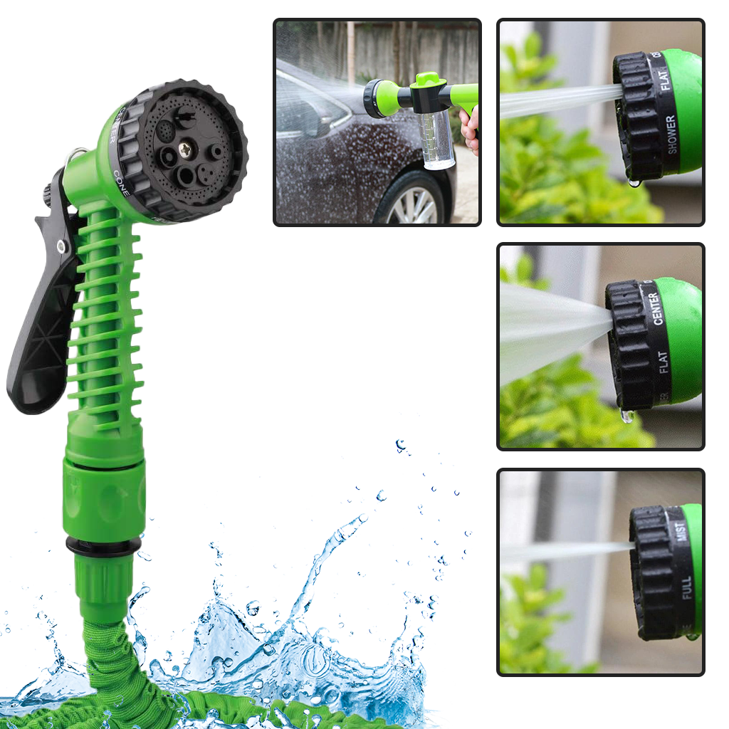 Expandable Garden Hose with Spray Nozzle