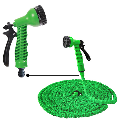 Expandable Garden Hose with Spray Nozzle