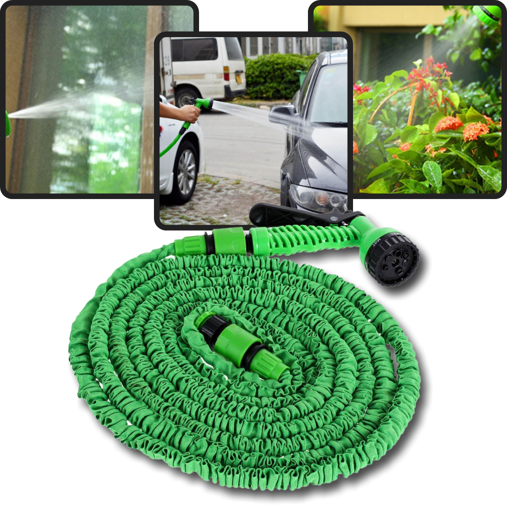 Expandable Garden Hose with Spray Nozzle