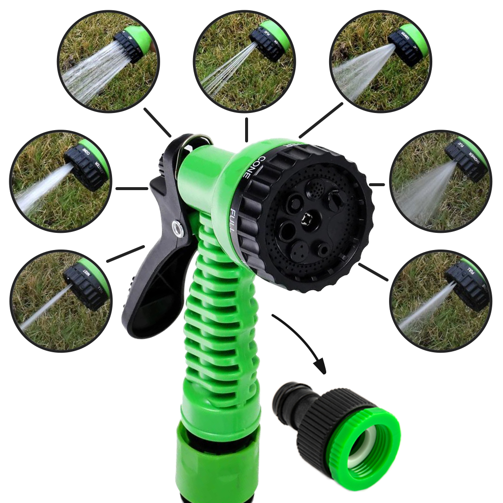 Expandable Garden Hose with Spray Nozzle