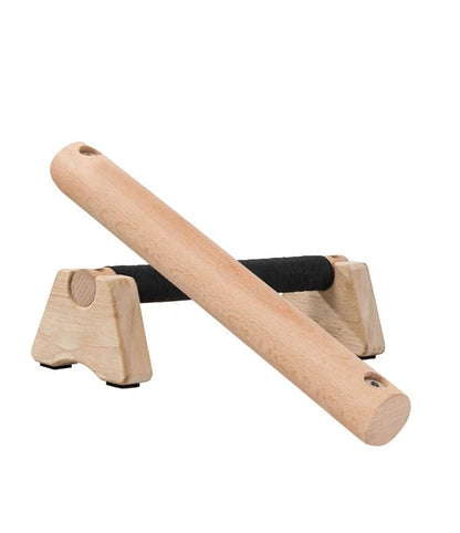 Ergonomic Wooden Push-Up Bars for Enhanced Stability