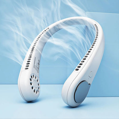 Rechargeable Bladeless Neck Fan – Portable Personal Cooling Device