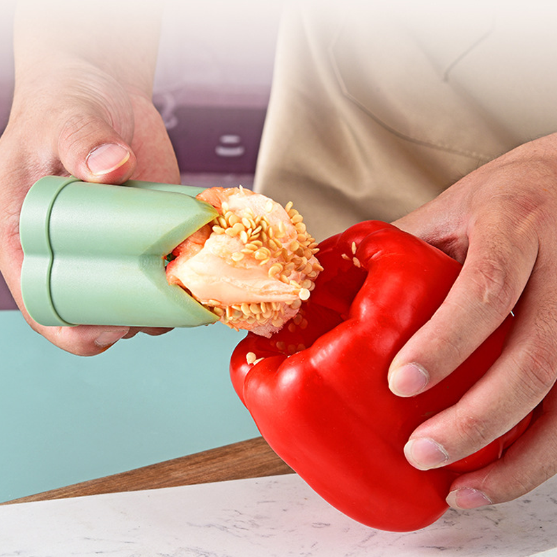 Dual-Function Fruit and Veggie Corer Tool