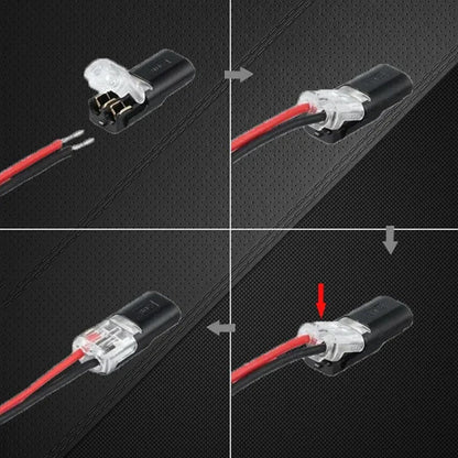 Dual-Core Connector with Secure Fastening Clip