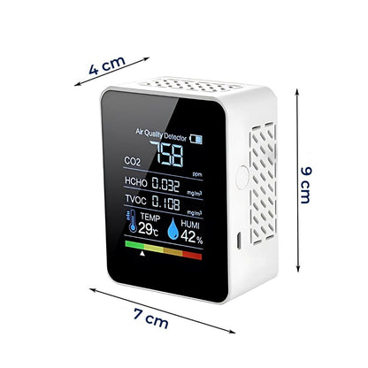 Real-Time Air Quality Detector - CO2 Carbon Dioxide Monitor for Clean Air