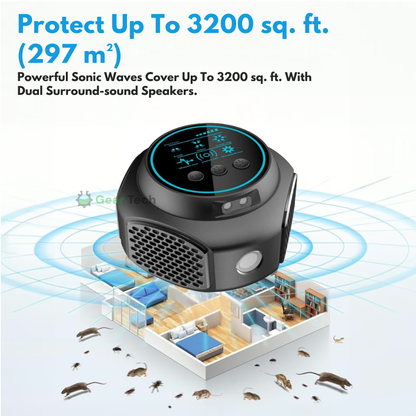Ultrasonic Rodent Deterrent for Home and Garden Plug-In Device