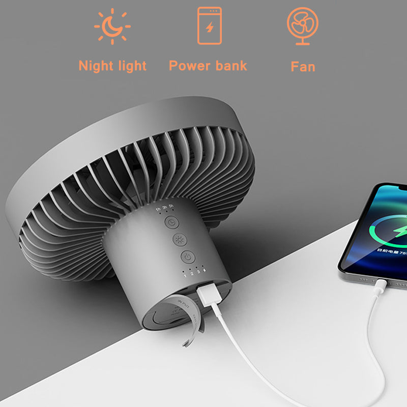 Portable 3-in-1 Smart Fan for Versatile Use