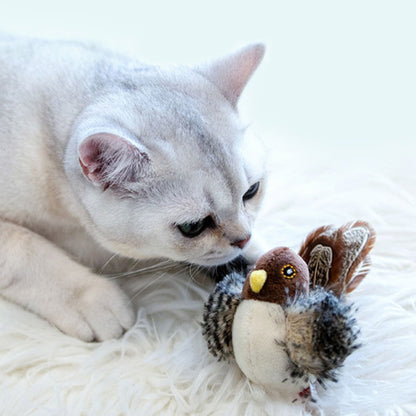 Interactive Chirping Bird Toy for Cats