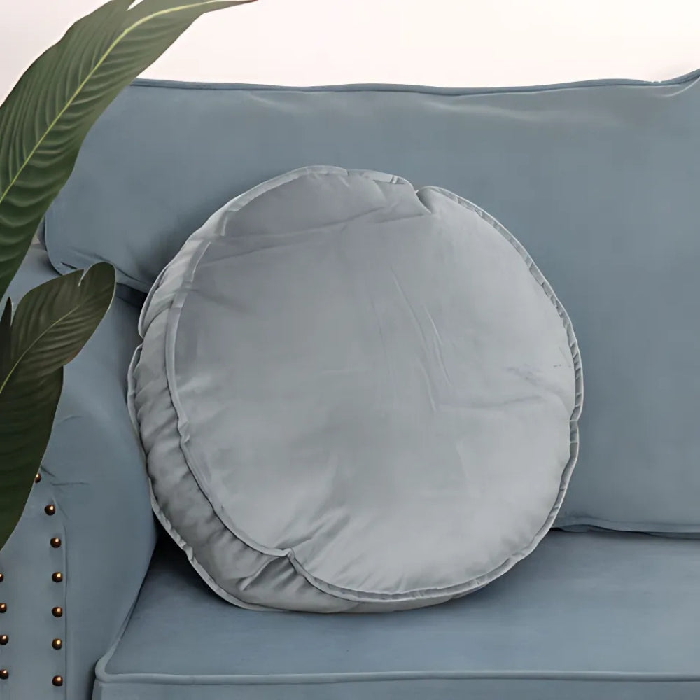 Elegant Plush Circular Pillow for Home Décor