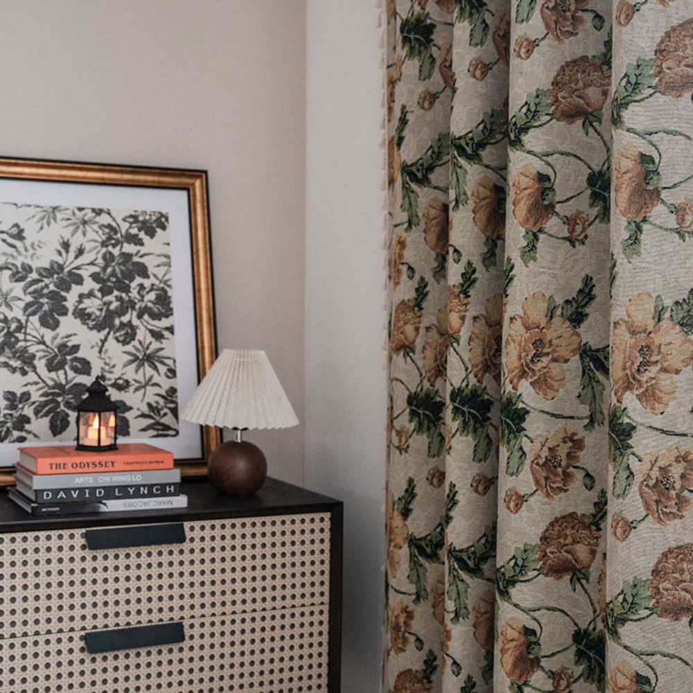 Serene Bloom Window Drapes