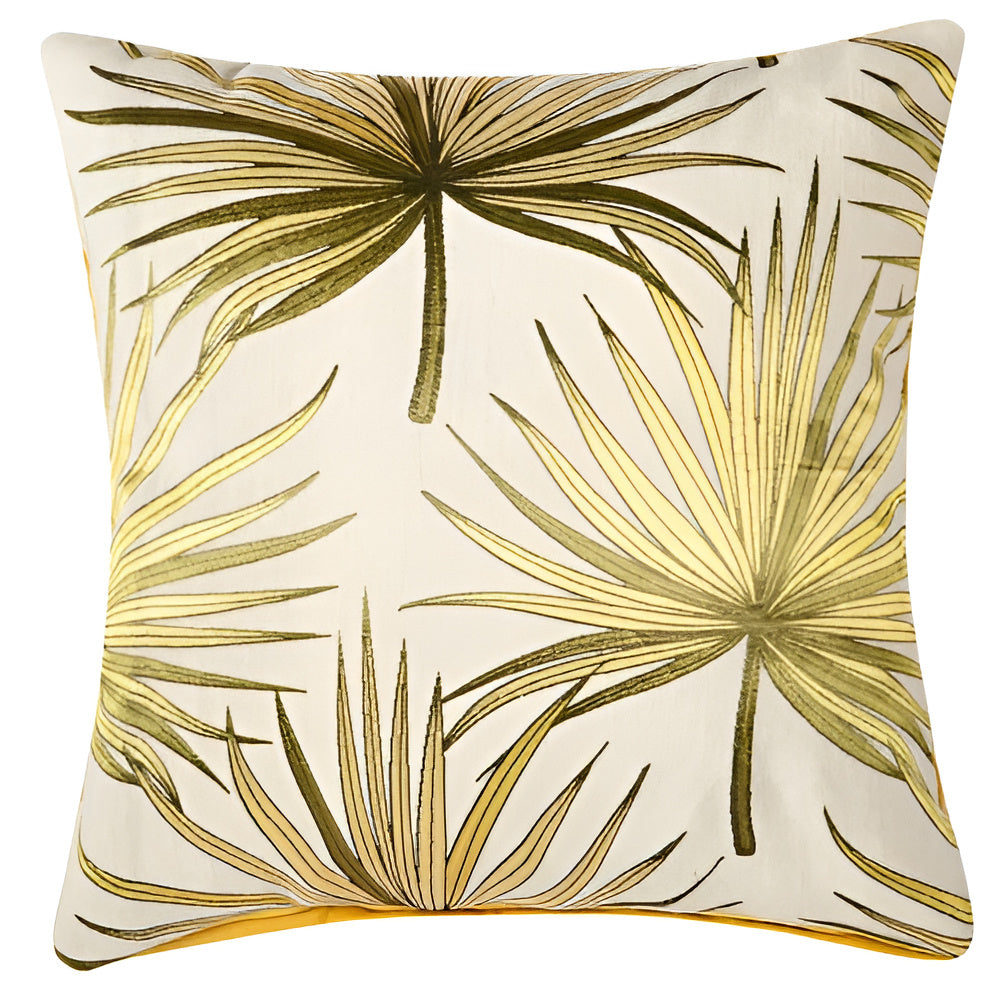 Luxe Leaf Design Cushion Cover for Stylish Interiors