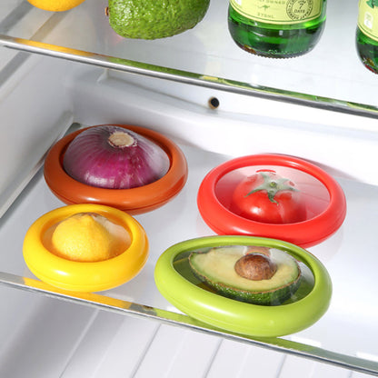 Smart Fresh Keeper Set for Fruits & Veggies | Space-Saving Sealing Containers