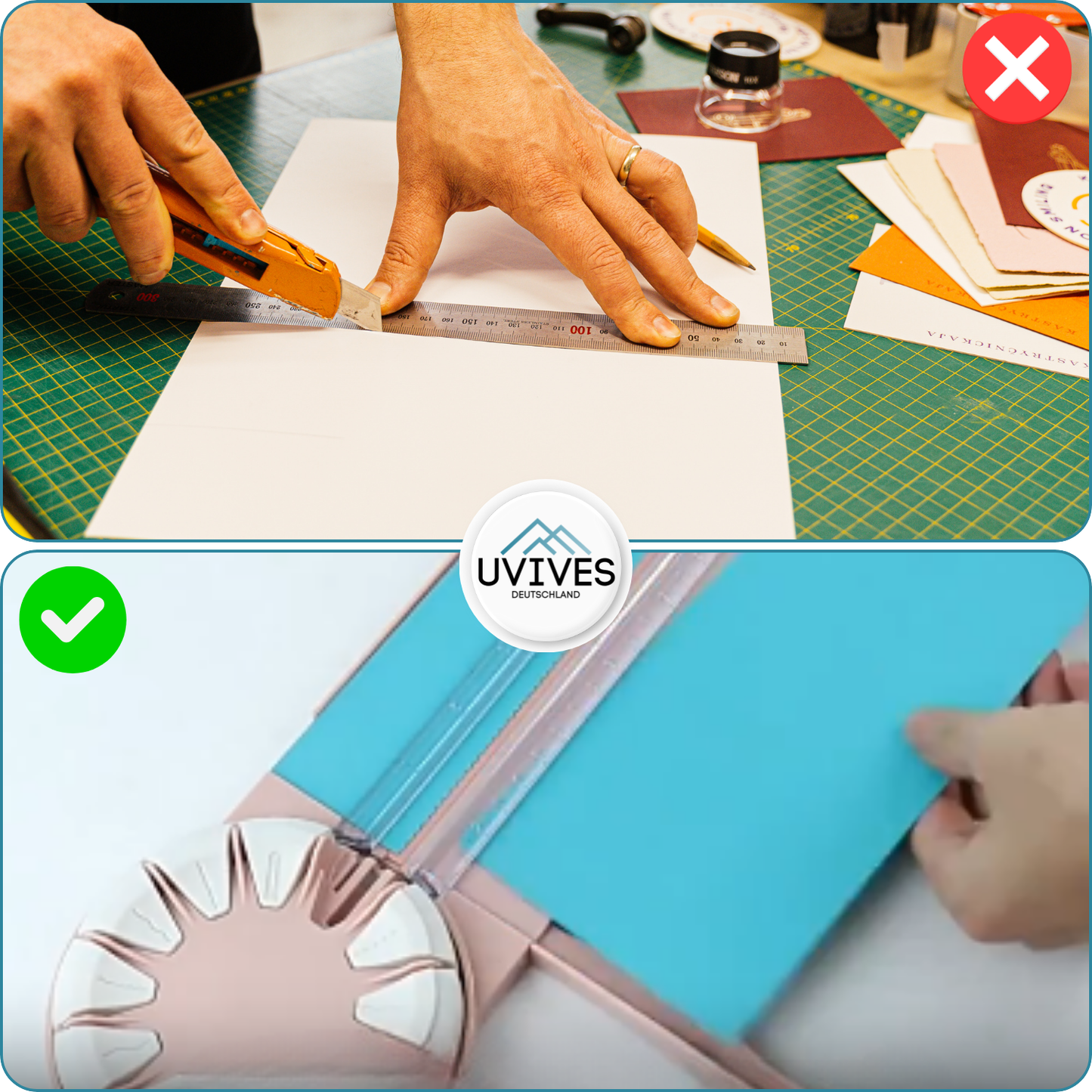 12-in-1 Paper Cutter with 360° Rotation – Versatile Cutting Tool
