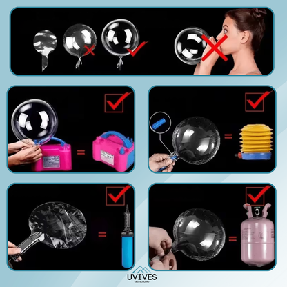 5+5 FREE | Transform Any Party with Warm, Reusable LED Balloon Lights