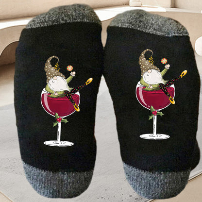 Buy One Get One Free | Creative Unisex Crew Socks for Wine Lovers