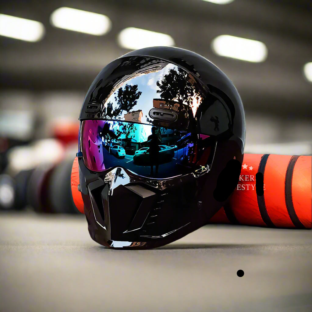 Classic Retro Motorcycle Helmet - DOT and ECE Certified Timeless Design