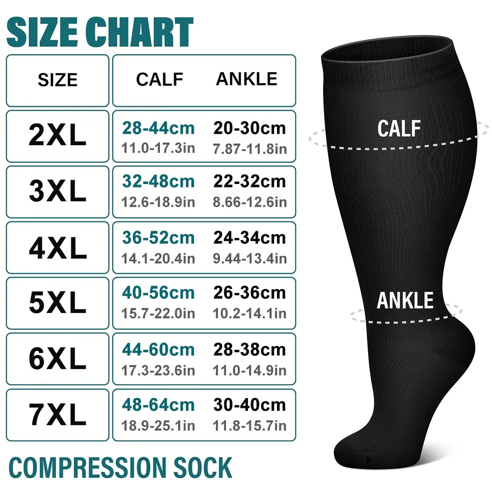 Comfort Fit Compression Socks for Curvier Legs