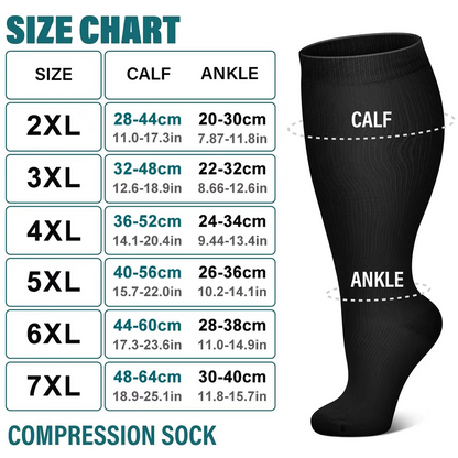 Comfort Fit Compression Socks for Curvier Legs