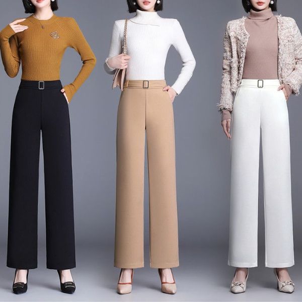 SlimFit Luxe | Effortless Elegance Wide-Leg Trousers