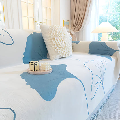 Elegant Ginkgo Leaf Sofa Protector for Timeless Style